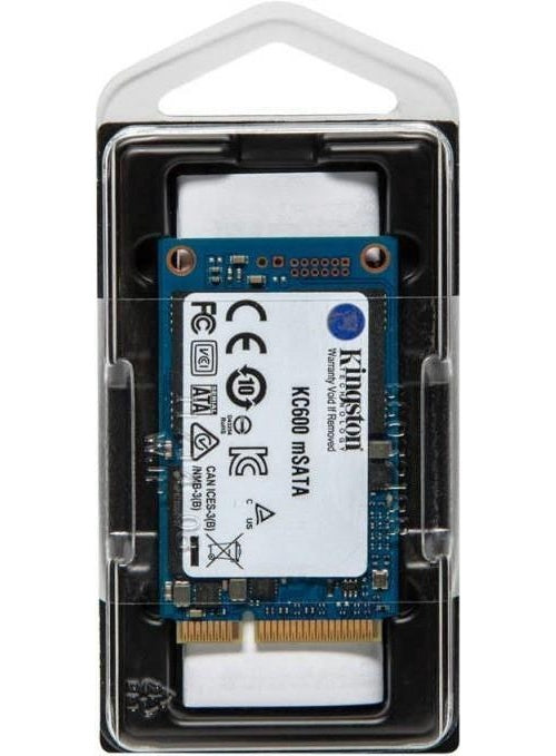 Kingston KC600 - SSD - verschlüsselt - 256GB - intern - mSATA - SATA 6Gb/s - 256-Bit-AES - TCG Opal Encryption, Self-Encrypting Drive (SED) (SKC600MS/256G) afbeelding 1