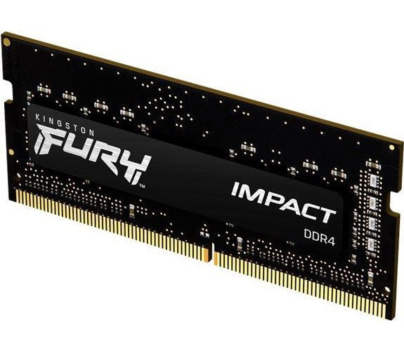 Kingston FURY Impact - DDR4 - Modul - 8 GB - SO DIMM 260-PIN - 3200 MHz / PC4-25600 - CL20 - 1.2 V - ungepuffert - non-ECC - Schwarz (KF432S20IB/8) afbeelding 1