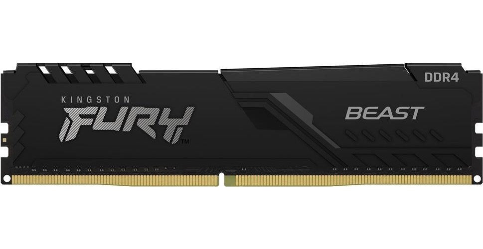Kingston FURY Beast - DDR4 - Kit - 32 GB: 2 x 16 GB - DIMM 288-PIN - 3600 MHz / PC4-28800 - CL18 - 1.35 V - ungepuffert - non-ECC - Schwarz (KF436C18BBK2/32) afbeelding 1