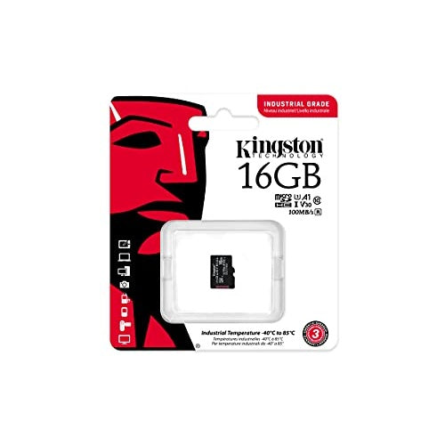 Kingston Industrial | MicroSDHC Card 16GB - UHS-I U3 V30 A1 Class 10 | For Cameras And Android Devices | Black afbeelding 3