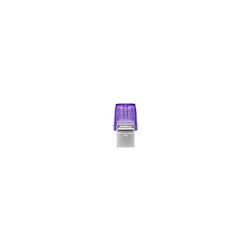 Kingston DataTraveler microDuo 3C - USB-Flash-Laufwerk - 256GB - USB 3,2 Gen 1 / USB-C (DTDUO3CG3/256GB) afbeelding 2