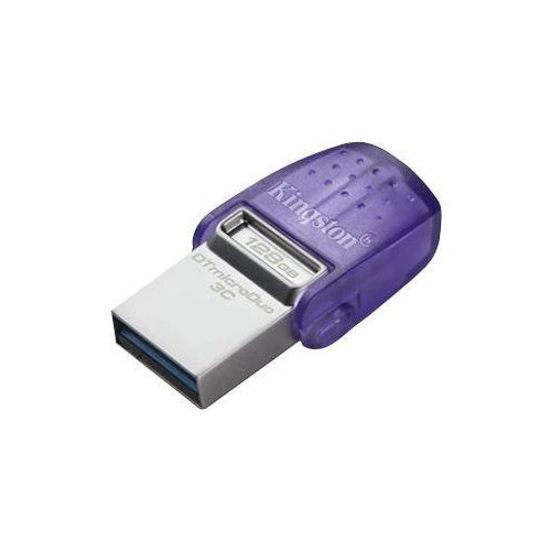 Kingston DataTraveler microDuo 3C - USB-Flash-Laufwerk - 128GB - USB 3,2 Gen 1 / USB-C (DTDUO3CG3/128GB) afbeelding 1