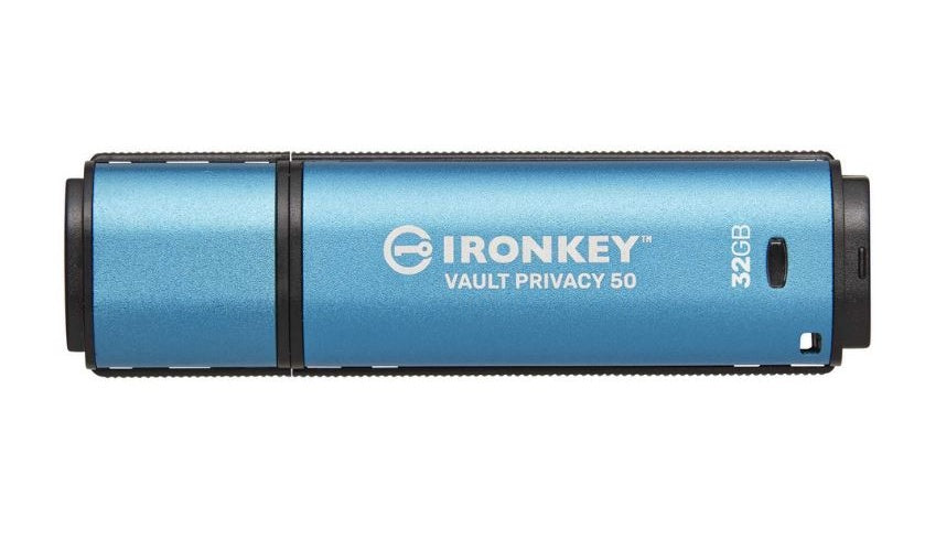 KINGSTON 32GB IronKey Vault Privacy 50 USB AES-256 Encrypted FIPS 197 (IKVP50/32GB) afbeelding 1