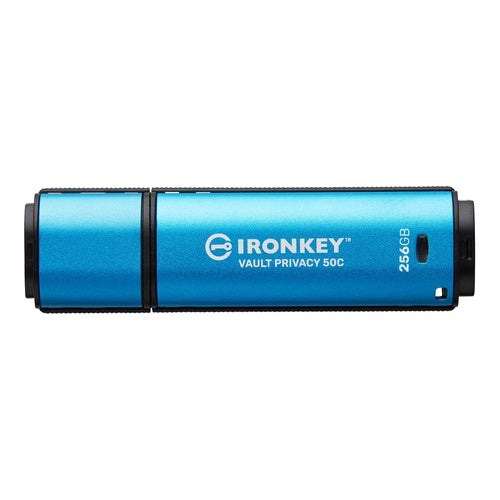 Kingston IronKey Vault Privacy 50C - USB-Flash-Laufwerk - verschlüsselt - 256GB - USB-C 3,2 Gen 1 - TAA-konform (IKVP50C/256GB) afbeelding 1