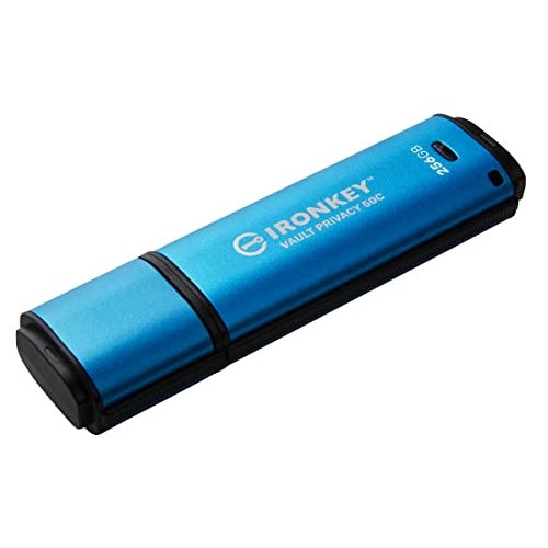 Kingston IronKey Vault Privacy 50C - USB-Flash-Laufwerk - verschlüsselt - 256GB - USB-C 3,2 Gen 1 - TAA-konform (IKVP50C/256GB) afbeelding 2