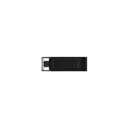 Kingston Technology 70 USB-Stick 256 GB USB Typ-C 3.2 Gen 1 (3.1 Gen 1) Schwarz (DT70/256GB) afbeelding 1