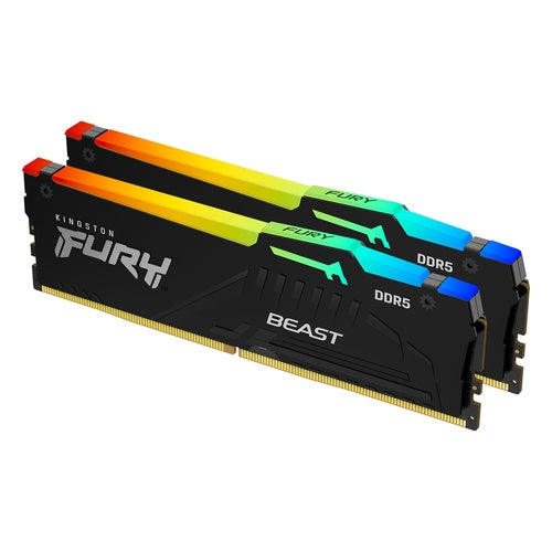 Kingston Technology FURY Beast RGB Speichermodul 64 GB 2 x 32 GB DDR5 5600 MHz (KF556C36BBEAK2-64) afbeelding 1