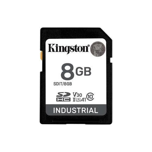 Kingston Industrial - Flash-Speicherkarte - 8GB - A1 / Video Class V30 / UHS-I U3 / Class10 - microSDHC UHS-I (SDIT/8GB) afbeelding 1