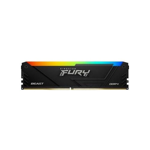 Kingston FURY Beast RGB - DDR4 - Kit - 64GB: 2 x 32GB - DIMM 288-PIN - 1600 MHz / PC4-25600 - CL16 - non-ECC - Schwarz (KF432C16BB2AK2/64) afbeelding 1