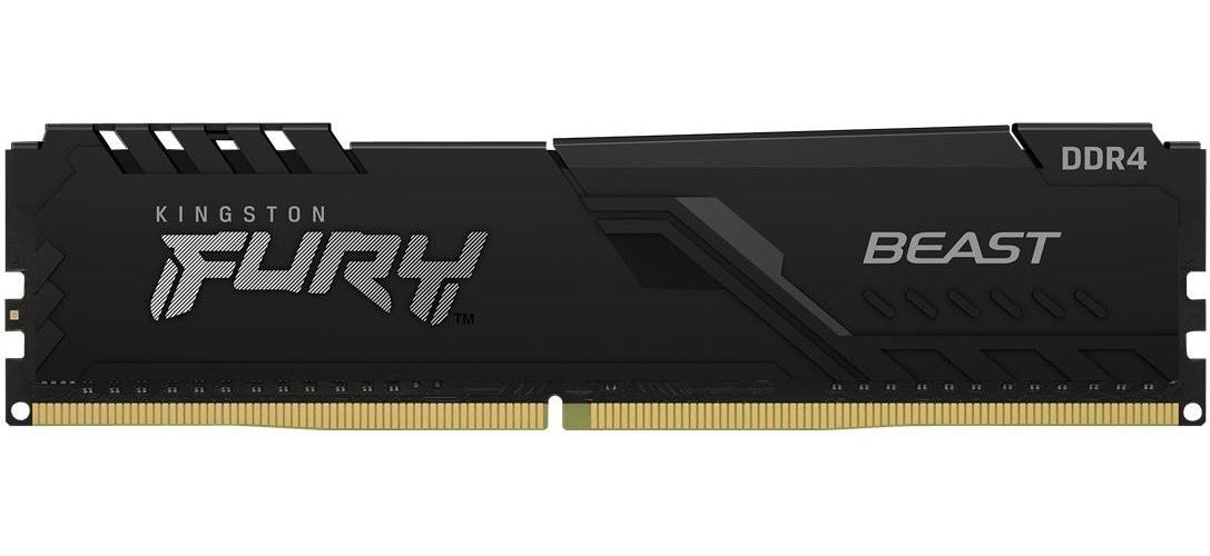 Kingston FURY Beast - DDR5 - Modul - 16GB - DIMM 288-PIN - 6000 MHz / PC5-48000 - CL30 - on-die ECC - Schwarz (KF560C30BBE-16) afbeelding 1