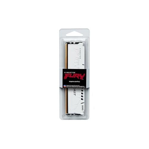 Kingston FURY Beast - DDR5 - Modul - 16GB - DIMM 288-PIN - 6000 MHz / PC5-48000 - CL30 - on-die ECC - weiß (KF560C30BWE-16) afbeelding 2