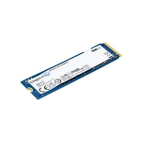 Kingston NV3 - SSD - 500GB - intern - M.2 2280 - PCIe 4,0 x4 (NVMe) (SNV3S/500G) afbeelding 1