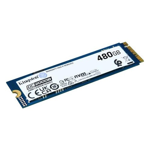 Kingston Data Center DC2000B - SSD - Enterprise - 480GB - intern - M.2 2280 - PCIe 4,0 x4 (NVMe) (SEDC2000BM8/480G) afbeelding 1