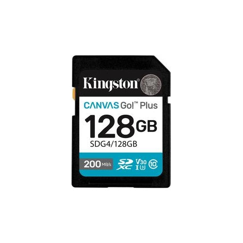 Kingston Canvas Go! Plus - Flash-Speicherkarte - 128 GB - SDXC UHS-I (SDG4/128GB) afbeelding 1