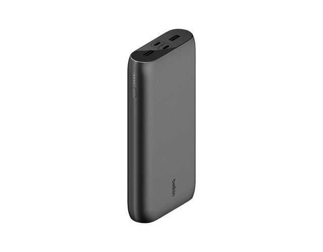 Belkin BoostCharge - Powerbank - 26000 mAh - 32 Watt - PD, Fast Charge - 4 Ausgabeanschlussstellen (24 pin USB-C, USB) - auf Kabel: USB-C (BPB016BTBK) afbeelding 1