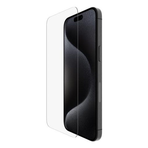 Belkin UltraGlass 2 - Bildschirmschutz für Handy - 9H, behandelt - Glas - für Apple iPhone 15 Pro Max (OVA134ZZ) afbeelding 1