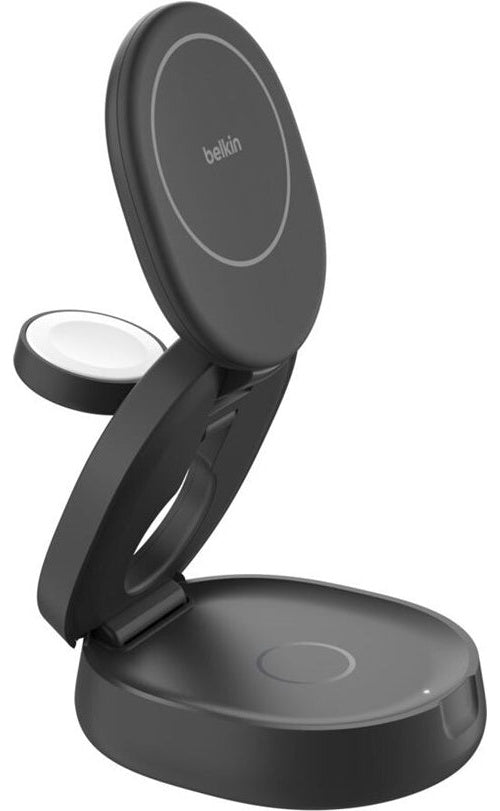 Belkin Klappbare Magnetische 3-in-1-Ladestation mit Qi2, black (WIZ034kqBK) afbeelding 1