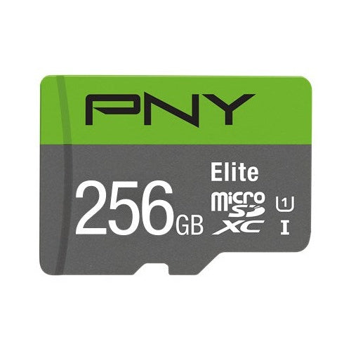 PNY Elite - Flash-Speicherkarte - 256 GB - A1 / Video Class V10 / UHS Class 1 / Class10 - microSDXC UHS-I afbeelding 1