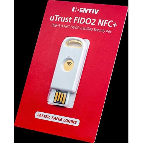 Identiv uTrust FIDO2 NFC Security Key+ USB-A - Key+ USB-A (905601-6) afbeelding 1