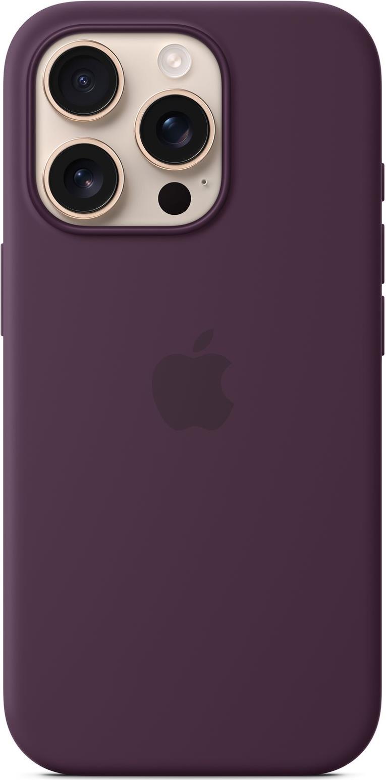 Apple - Hintere Abdeckung für Mobiltelefon - kompatibel mit MagSafe - Silikon - Pflaume - für iPhone 16 Pro (MYYM3ZM/A)