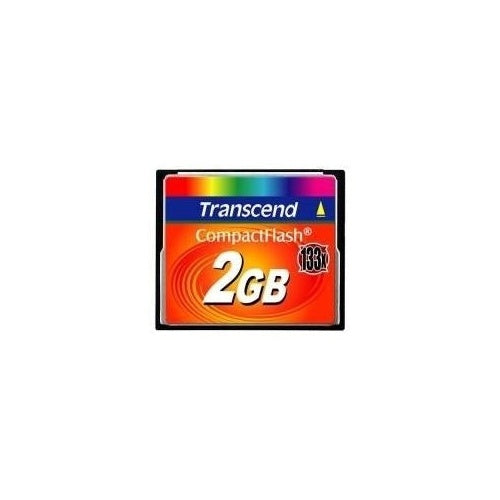 Transcend - Flash-Speicherkarte - 2GB - 133x - CompactFlash (TS2GCF133) afbeelding 1
