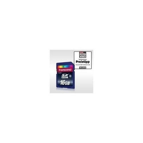 Transcend | SD Card | TS16GSDHC10 16GB Class 10 SDHC | For DSLR And Compact Cameras afbeelding 1
