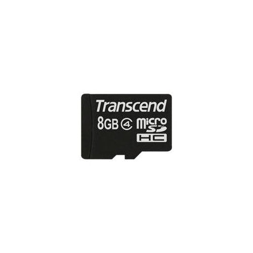 Transcend - Flash-Speicherkarte - 8GB - Class 4 - microSDHC (TS8GUSDC4) afbeelding 1