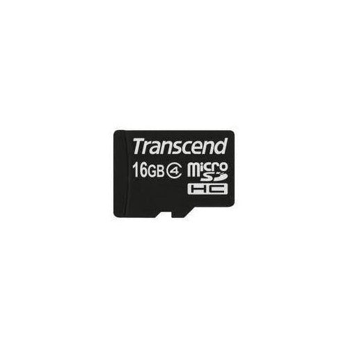 Transcend - Flash-Speicherkarte - 16GB - Class 4 - microSDHC (TS16GUSDC4) afbeelding 1
