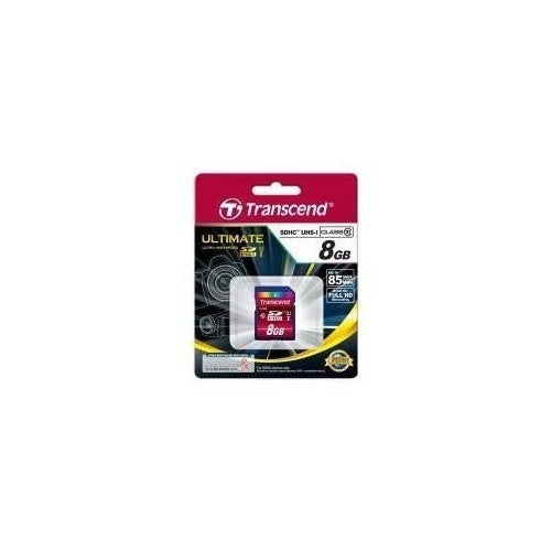 Transcend 8GB SDHC Class10 UHS-I Card (TS8GSDHC10U1) afbeelding 1