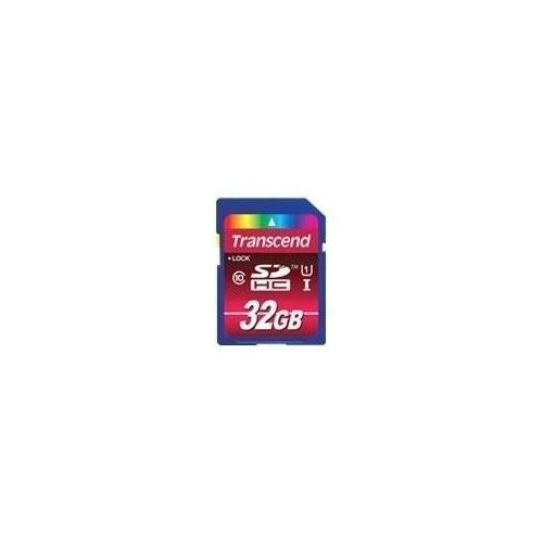 Transcend - Flash-Speicherkarte - 32GB - Class 10 - SDHC UHS-I (TS32GSDHC10U1) afbeelding 1