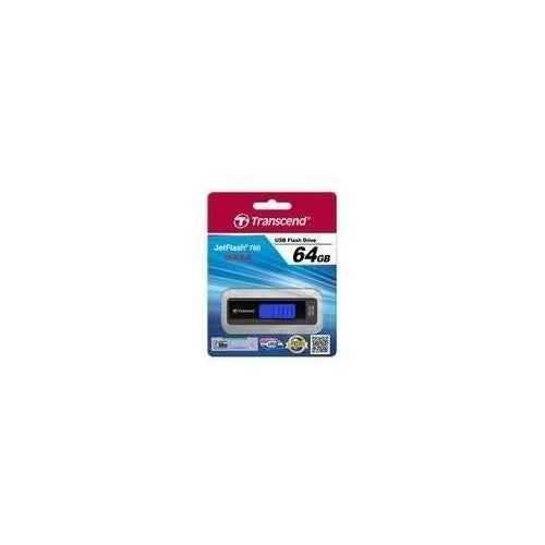 Transcend JetFlash 760 - USB-Flash-Laufwerk - 64GB - USB3.0 - Elegant Black (TS64GJF760) afbeelding 1