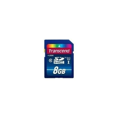Transcend SDHC Class 10 UHS-I (Premium) - Flash-Speicherkarte - 8GB - UHS Class 1 / Class10 - SDHC UHS-I (TS8GSDU1) afbeelding 1