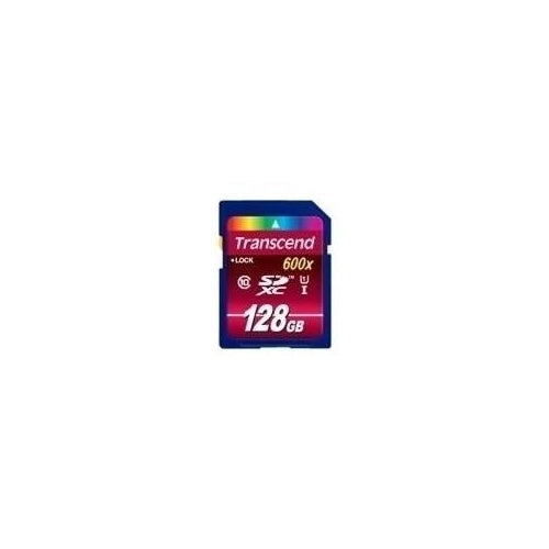 Transcend Ultimate series - Flash-Speicherkarte - 128GB - UHS Class 1 / Class10 - 600x - SDXC UHS-I (TS128GSDXC10U1) afbeelding 1