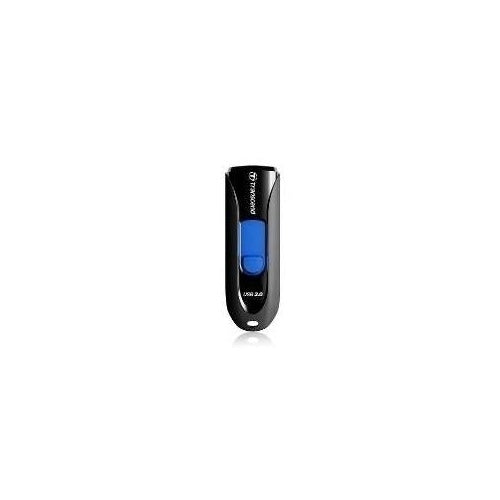 Transcend 790 32GB JetFlash - 32 GB - USB 3.0 - Slide - Schwarz - Blau - 2.12 cm - 6.36 cm (TS32GJF790K) afbeelding 1