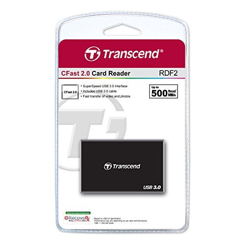 Transcend RDF2 - Kartenleser (CFast Card Typ II, CFast Card Typ I) - USB3.0 (TS-RDF2) afbeelding 5
