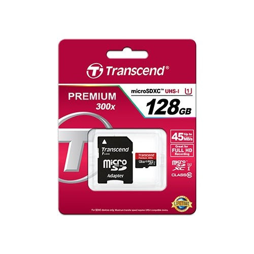 Transcend Speicherkarte / SDX / 128GB / Class 10 / (TS128GUSDU1) afbeelding 1