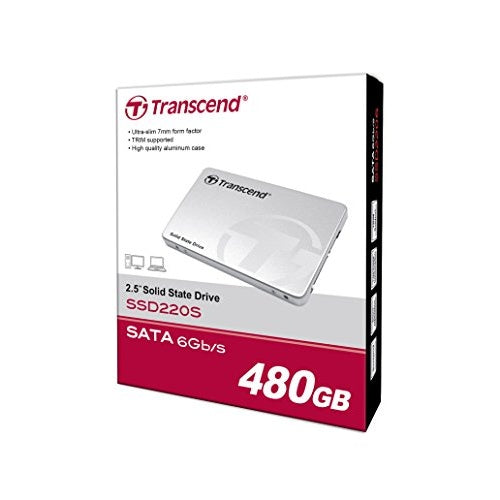 Transcend SSD220S - SSD - 480GB - intern - 6,4 cm (2.5") - SATA 6Gb/s (TS480GSSD220S) afbeelding 3
