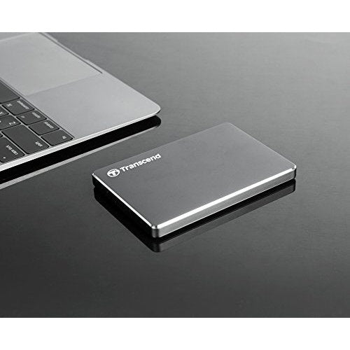 Transcend StoreJet 25C3 - Festplatte - 1 TB - extern (tragbar) - 6.4 cm (2.5") - USB 3.0 - Iron Gray afbeelding 4
