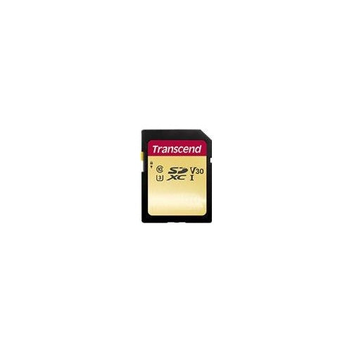 Transcend 500S - Flash-Speicherkarte - 64GB - Video Class V30 / UHS-I U3 / Class10 - SDXC UHS-I (TS64GSDC500S) afbeelding 1