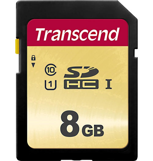 8GB UHS-I U1 SD Card MLC - High Capacity SD (SDHC) (TS8GSDC500S) afbeelding 1