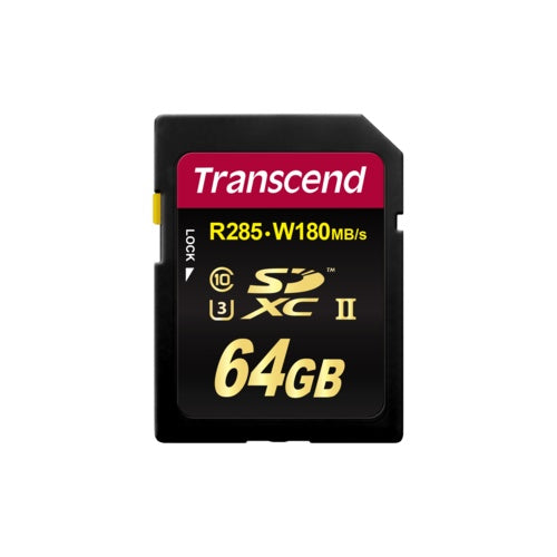 Transcend 700S - Flash-Speicherkarte - 64GB - Video Class V90 / UHS-II U3 / Class10 - SDXC UHS-II (TS64GSDC700S) afbeelding 1