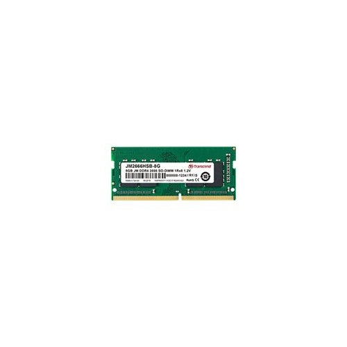 Transcend JetRAM - DDR4 - Modul - 8 GB - SO DIMM 260-PIN - 2666 MHz / PC4-21300 - CL19 - 1.2 V - ungepuffert - non-ECC (JM2666HSB-8G) afbeelding 1