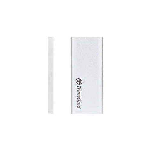 Transcend ESD240C - SSD - 480 GB - extern (tragbar) - M.2 - USB 3.1 Gen 2 (USB-C Steckverbinder) - Silber afbeelding 1