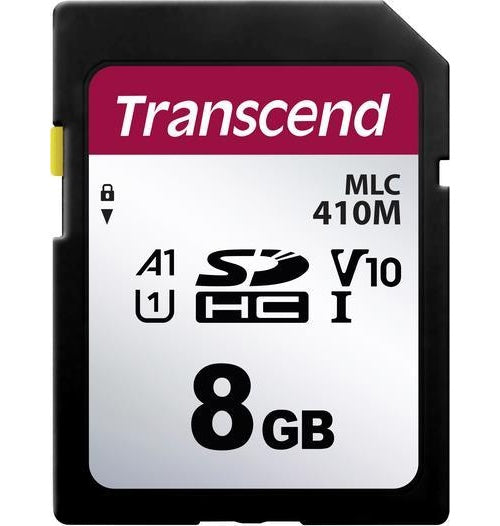 Transcend 410M - Flash-Speicherkarte - 8 GB - A1 / Video Class V10 / UHS-I U1 / Class10 - microSDHC UHS-I (TS8GSDC410M) afbeelding 1