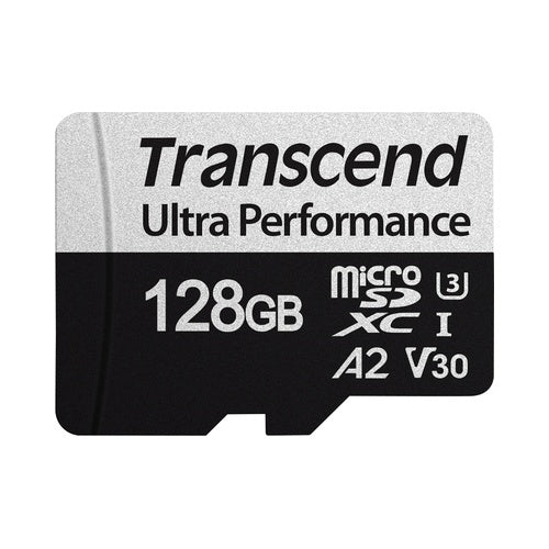 Transcend 340S - Flash-Speicherkarte - 128 GB - A2 / Video Class V30 / UHS-I U3 / Class10 - microSDXC afbeelding 1