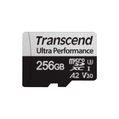 Transcend 340S - Flash-Speicherkarte - 256GB - A2 / Video Class V30 / UHS-I U3 / Class10 - microSDXC (TS256GUSD340S) afbeelding 1
