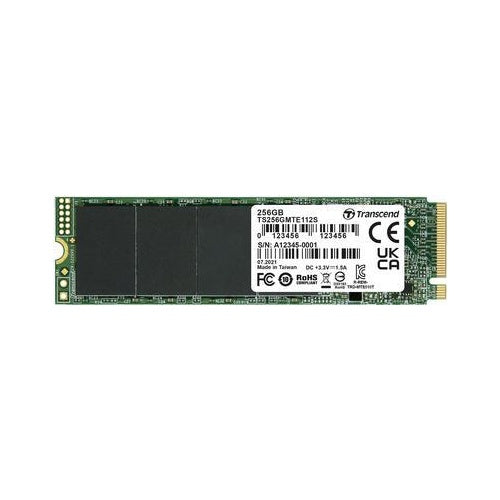 Transcend SSD MTE112S 256GB NVMe PCIe Gen3 x4 (TS256GMTE112S) afbeelding 1
