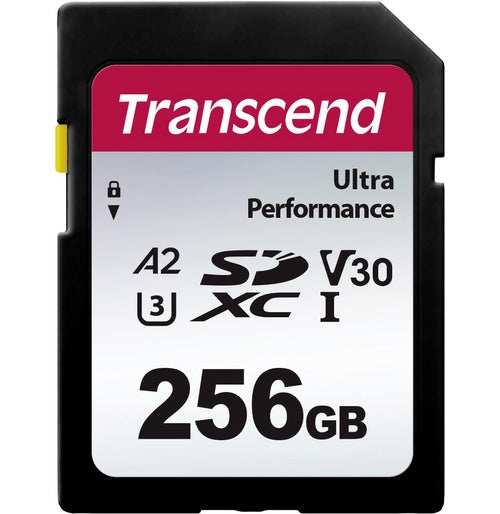 Transcend 340S - Flash-Speicherkarte - 256 GB - A2 / Video Class V30 / UHS-I U3 - SDXC UHS-I afbeelding 1