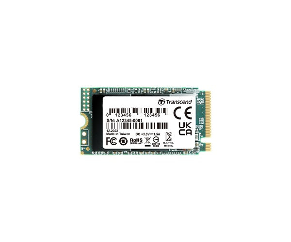Transcend PCIe SSD 400S M.2 512 GB PCI Express 3D NAND NVMe (TS512GMTE400S) afbeelding 1