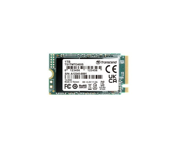 Transcend PCIe SSD 400S M.2 1000 GB PCI Express 3D NAND NVMe (TS1TMTE400S) afbeelding 1